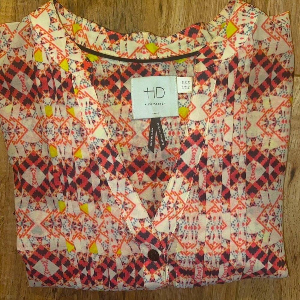 NWOT- HD in Paris Anthropologie Blouse